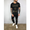 Póló Less - fekete