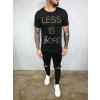 Póló Less - fekete