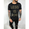 Póló Less - fekete