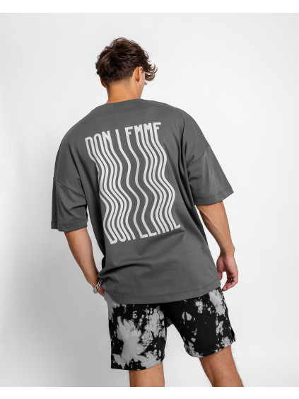 Oversized Tricou Fluid - grey