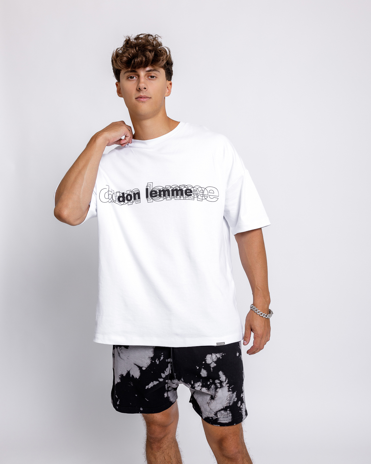 Oversized Tricou Explore - white