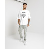 Oversized Tricou Checkmate - white (Mărime XL)
