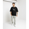 Oversized Tricou Helpless - black (Mărime XL)