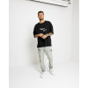 Oversized Tricou Helpless - black (Mărime XL)