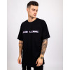Tricou Oversized Glitch - negru