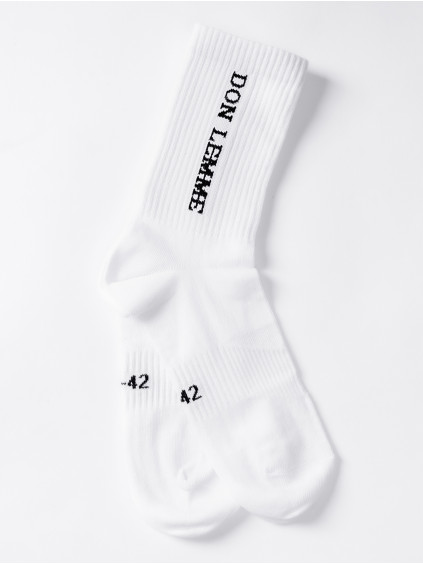 Ponožky Vertical - biele
