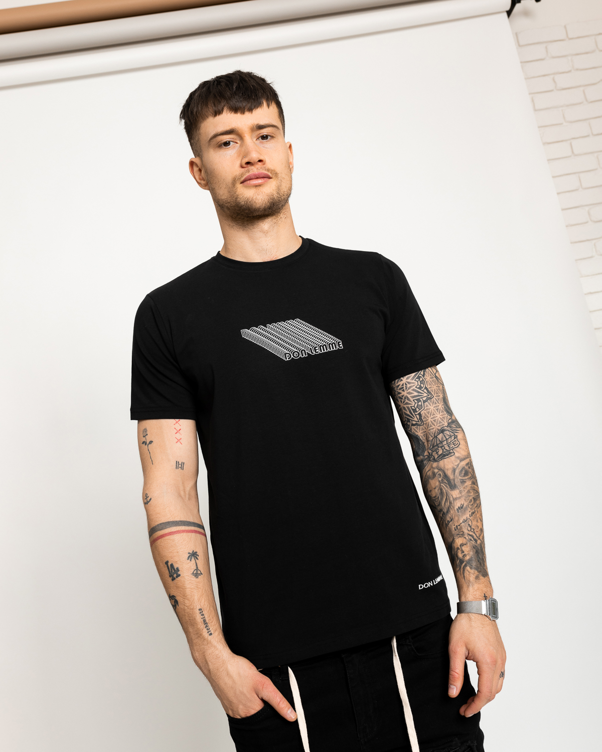 Don Lemme Tričko Multiple - čierne Veľkosť: L