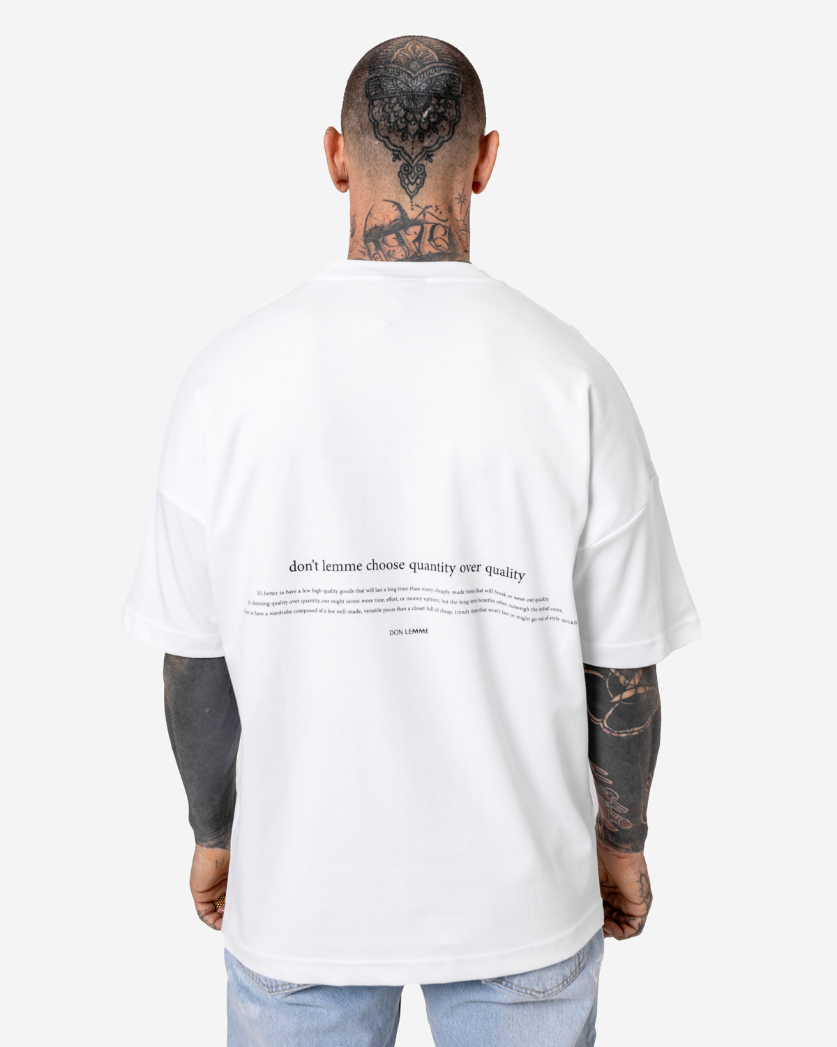 Don Lemme Oversized Triko Quality - white Veľkosť: M