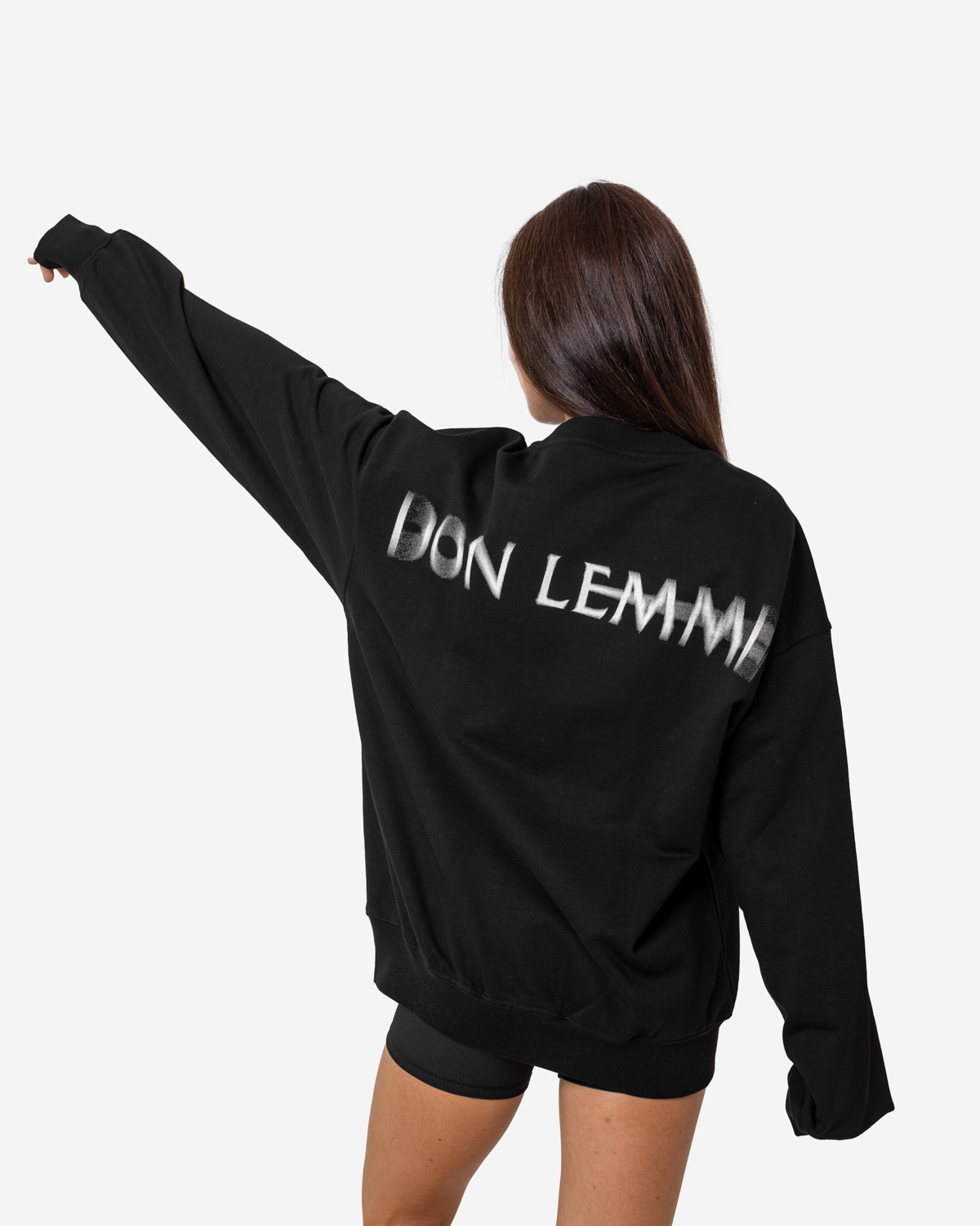 Don Lemme Unisex Mikina Smudge - black Veľkosť: M