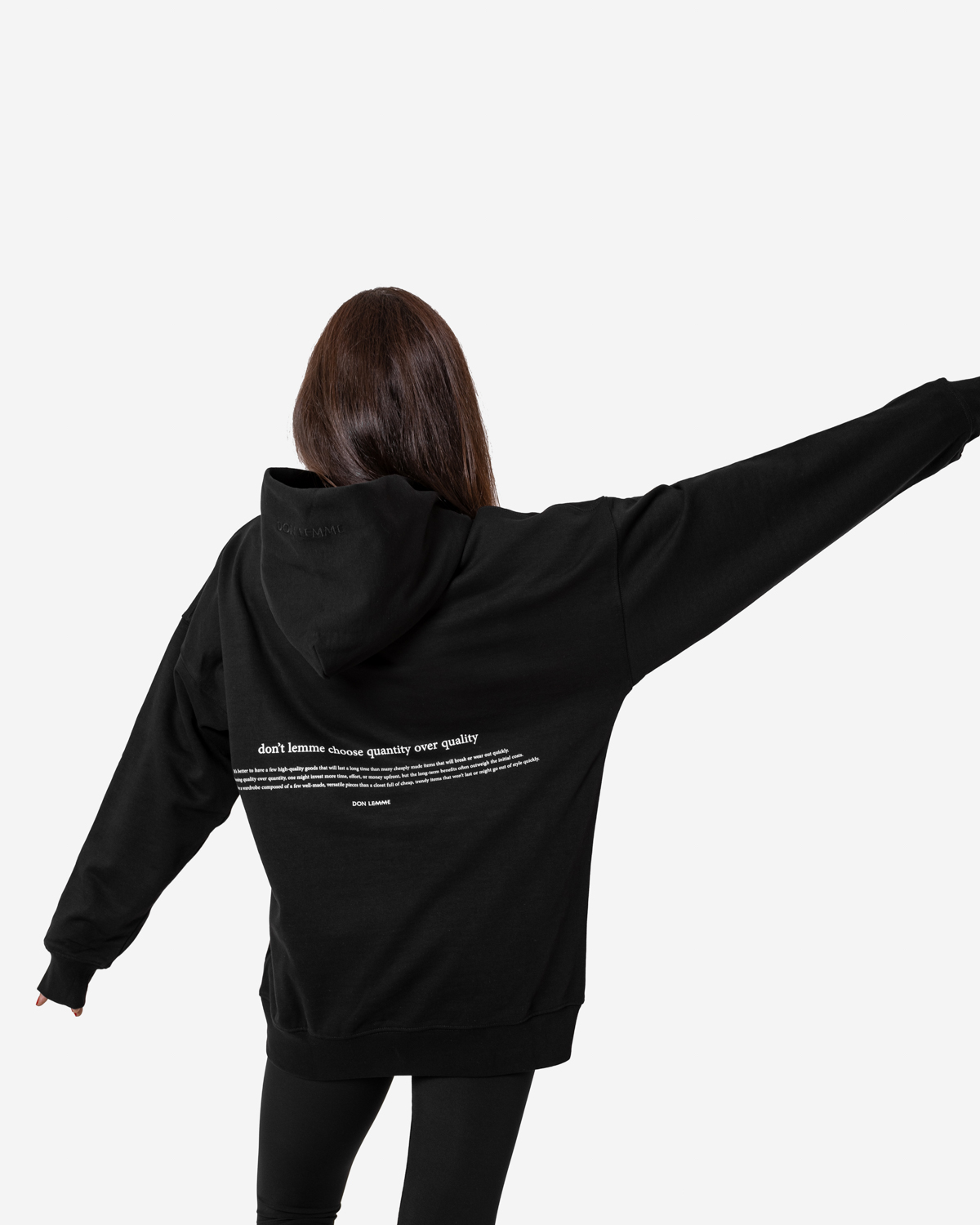 Don Lemme Unisex Mikina Over - black Veľkosť: XL