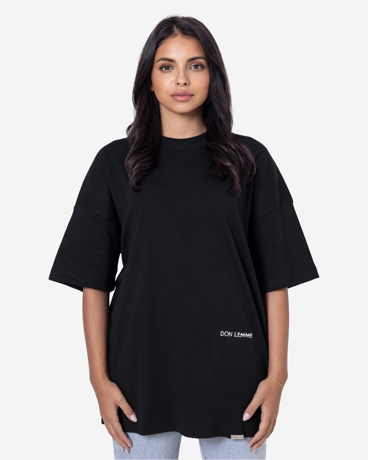Don Lemme Unisex Triko Asymetric - black Veľkosť: S