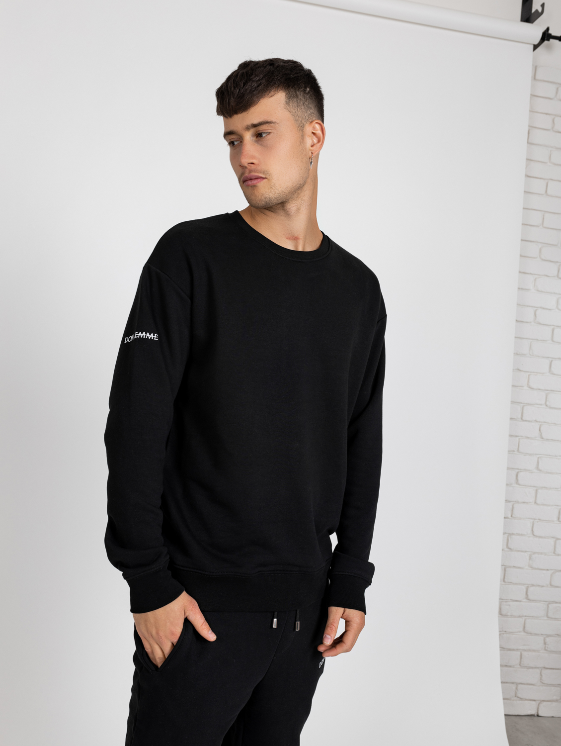 Don Lemme Mikina Regular - Čierna Veľkosť: XL