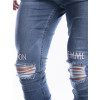 Rifle Knee Embroidery - Blue