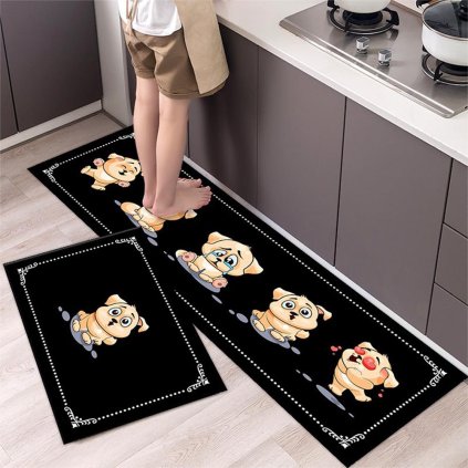 Protiskluzový koberec do kuchyně KATE sada 2ks