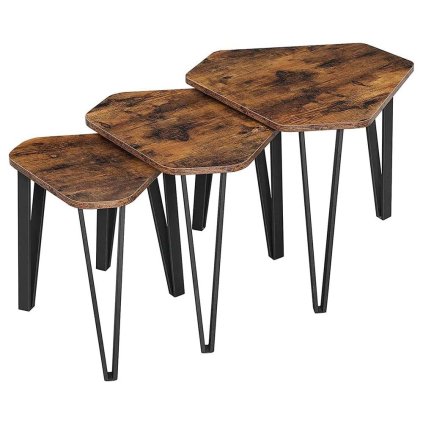 Odkládací stolek ELAIN set 3ks LNT14BX