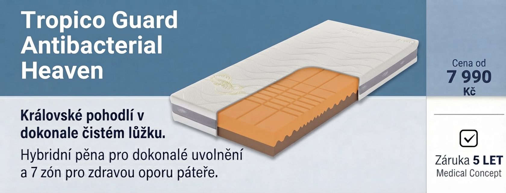 Matrace Tropice Guard Antibacterial Heaven