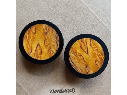 1430 dreveny plug do ucha jantar