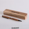 Zebrano dřevěná propiska černá krabička