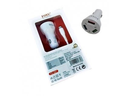 Foyu autonabíječka Quick Charge 3.0 - USB-C