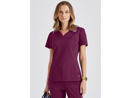 Zdravotnická halena CAPRI Grey´s Anatomy Stretch - vínová (Velikost 2XL)