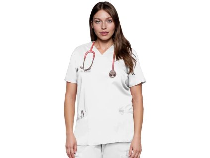 Zdravotnická halena REVOLUTION - bílá (Velikost 3XL)