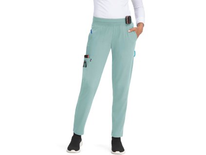 Zdravotnické kalhoty SMART JOGGER - zelenošedé (Velikost XL)