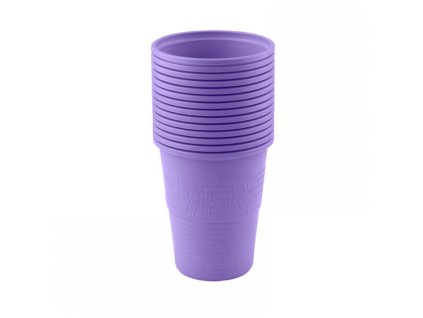 jednorazowe kubki plastikowe lawendowe 200ml 100 szt