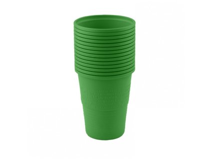 jednorazowe kubki plastikowe zielone 200ml 100 szt