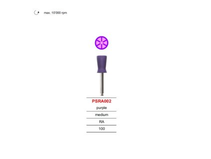 12367 SMART Gumka polerska srednio twarda na katnice purpurowa bez lateksu
