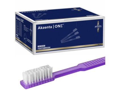 25767 AKZENTAONE Szczoteczki jednorazowe z pasta do zebow 100 szt