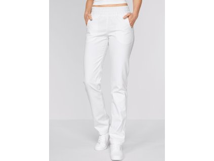 Dámské bílé kalhoty 95° WASH - bílá (Velikost 5XL, Střih Standardní)