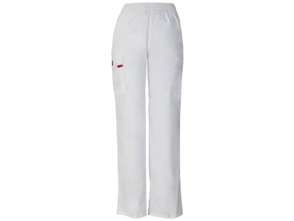 Dámské kalhoty s gumou v pase - bílá (Velikost 3XL)