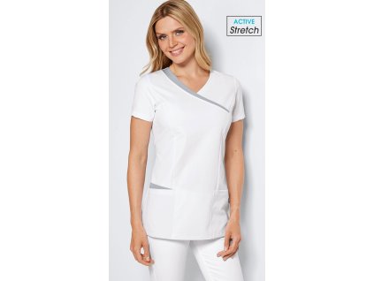 Dámská halena ACTIVE STRETCH - bílá (Velikost 3XL)