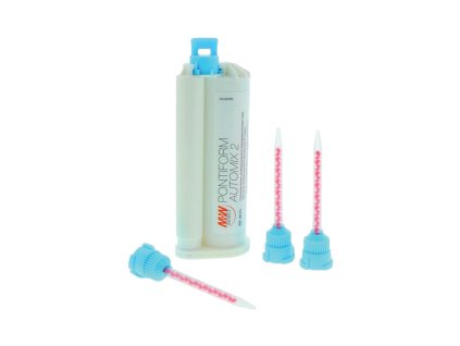 M+W Pontiform automix 2 ( 1x50ml kartuše )  Provizorní C+B hmota s fluorem v kartuších s mícím poměrem 4:1.