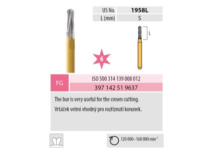 MEDIN Progressive vrtáček T 504.314.139.008.012 monolit zlacený 9637  Medin Progressive vrtáček T 500.314.139.008.012 monolit zlacený pro stomatologii