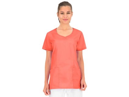 Dámská zdravotnická halena INESS - korálová (Velikost 3XL)