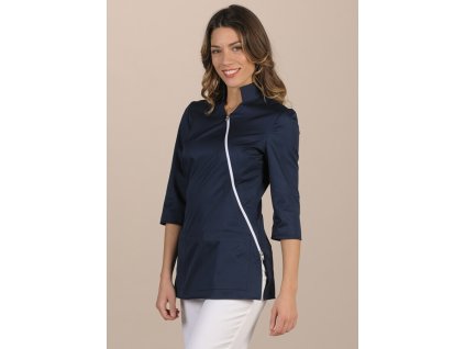 Elegantní zdravotnická tunika NURAXI - tmavě modrá (Velikost XL)