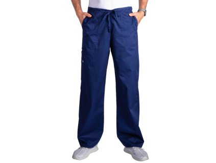 Sportovní kalhoty se zavazováním - námořnická modrá (Velikost 3XL)