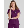 Zdravotnická halena CORA Grey´s Anatomy - vínová (Velikost 2XL)