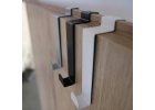 2 DOOR HOOK bílo černý dveře
