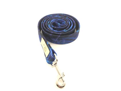 Vodítko pro psa Spiral blue