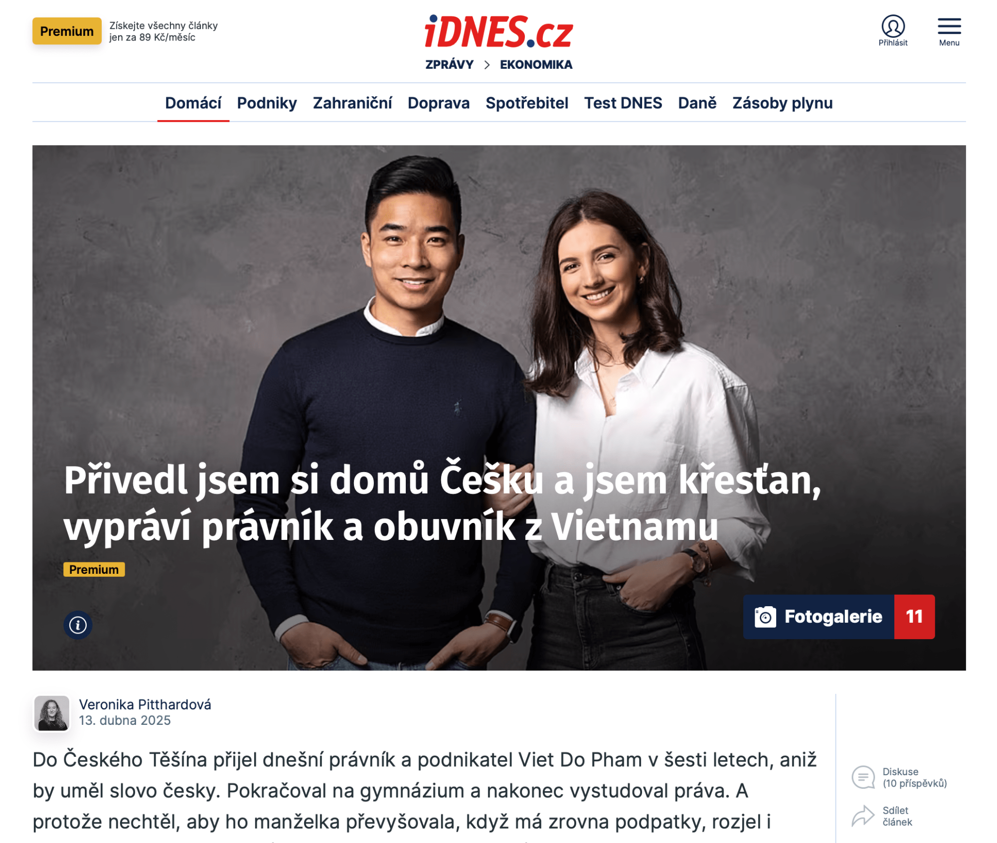 Napsali o nás - iDNES