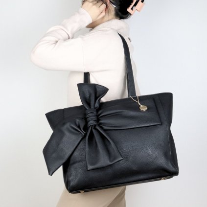 Amara Luxusní tote bag s elegantní mašlí