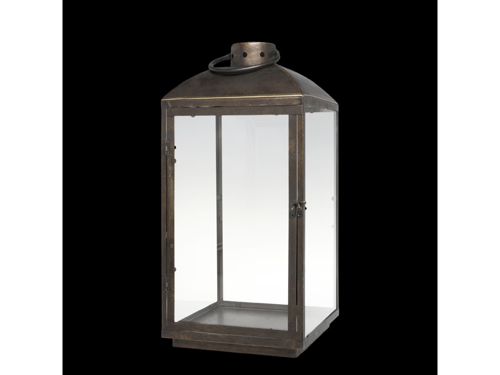 Lucerna černá vintage vysoká 66cm Chic Antique