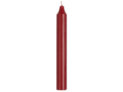Rustikální svíčka vysoká červená 4ks