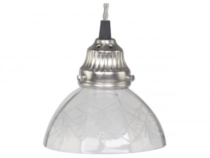 skleněný lustr Chic antique s ornamenty