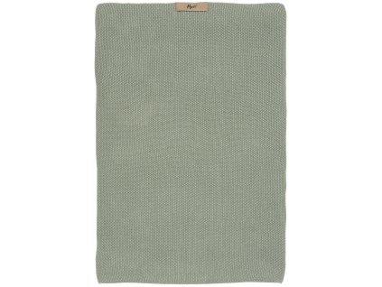 Bavlněný pletený ručník Mynte Dusty Green Ib Laursen