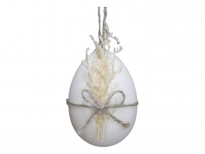 Dekorační bílé velikonoční vajíčko ChicAntique