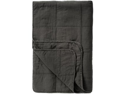 Bavlněná deka barvy tmavě šedá