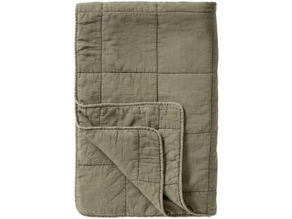Bavlněná deka barvy eukalyptově zelená